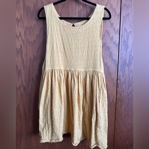 Free People Beach Yellow Mini Dress